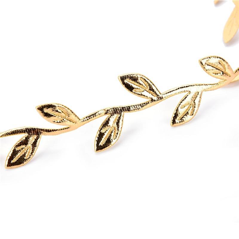Bandeaux de luxe modernes en feuilles dorées et argentées, accessoires capillaires d'été, bijoux tendance pour mère et fille