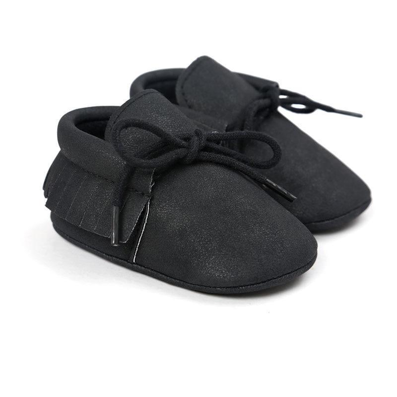 Chaussures de bébé automne/printemps pour nouveau-nés garçons et filles en cuir PU, premiers pas, 0-18 mois