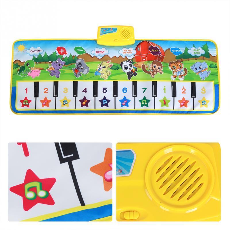 Tapis musical pour bébés Tapis de jeu pour enfants Tapis de piano rampant Jouet musical éducatif pour enfants