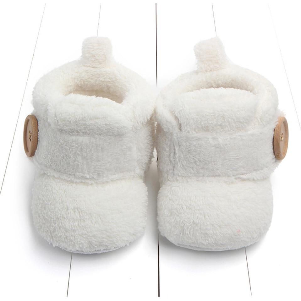 Chaussures de premier pas pour bébé, chaussons souples, chaussures mignonnes, chaussures d'hiver antidérapantes, chaussures chaudes d'automne confortables pour bébé