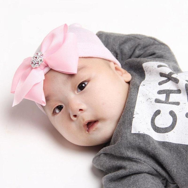 Joli nouveau bonnet confortable à nœud papillon pour bébé fille, au design élégant, bonnet de mode pour bébés
