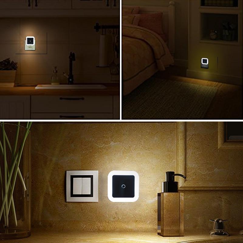 STEVVEX Veilleuse LED Mini Lampe à Capteur de Lumière Prise EU US Veilleuse pour Enfants Chambre Salon Éclairage