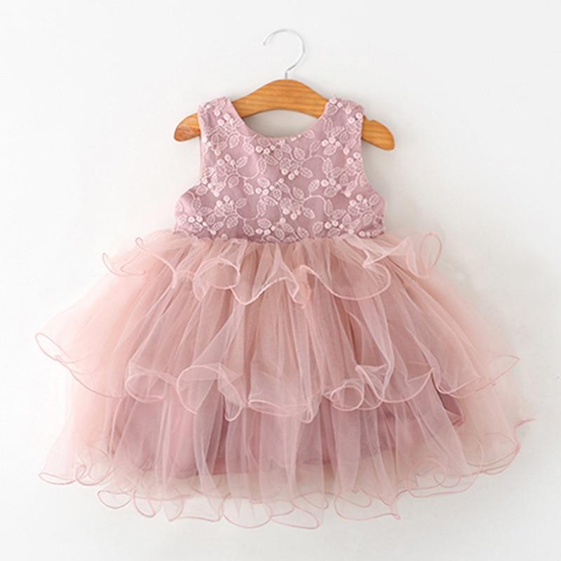 Robe de luxe moderne à fleurs pour nouveau-né, nouvelle collection d'été, vêtements mignons pour bébés filles, robe de soirée en tulle et dentelle pour filles