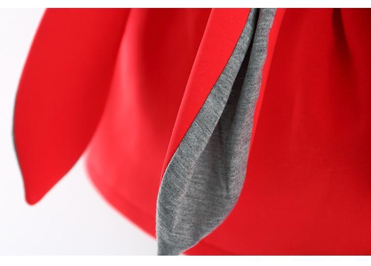 Manteau pour bébé fille, veste de printemps-automne, à capuche avec longues oreilles de lapin, en coton, vêtements d'extérieur pour enfants