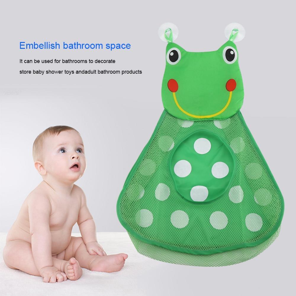 Baby Shower Baignoire Jouets Petit Canard Petite Grenouille Bébé Enfants Jouet Rangement en Maille avec Fortes Ventouses Sac à Jouets Filet Organisateur de Salle de Bain