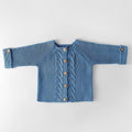Vêtements modernes en coton pour bébé fille - Cardigan avec pull et manteau pour bébés garçons et filles - Combinaison d'hiver