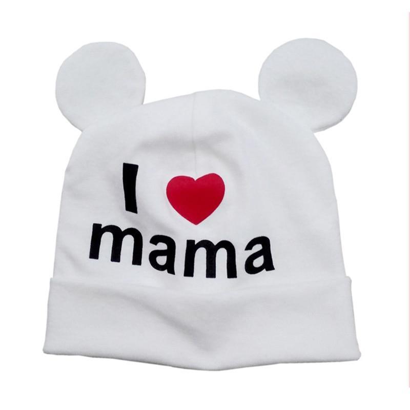 Casquettes tendance pour bébés filles, bonnets mignons à oreilles pour nouveau-nés garçons et filles, bonnets tricotés imprimés pour bébés