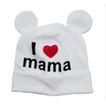 Casquettes tendance pour bébés filles, bonnets mignons à oreilles pour nouveau-nés garçons et filles, bonnets tricotés imprimés pour bébés