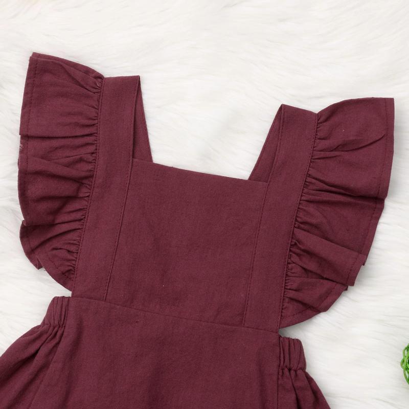 Robe de soirée princesse mignonne à volants colorés d'été pour bébé fille