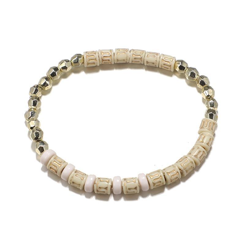 Bracelets superposés à pendentif réglable œil main cœur ethnique pour femme, ensemble de bracelets à perles, bracelets joncs, chaînes de cheville, bijoux de luxe pour femme
