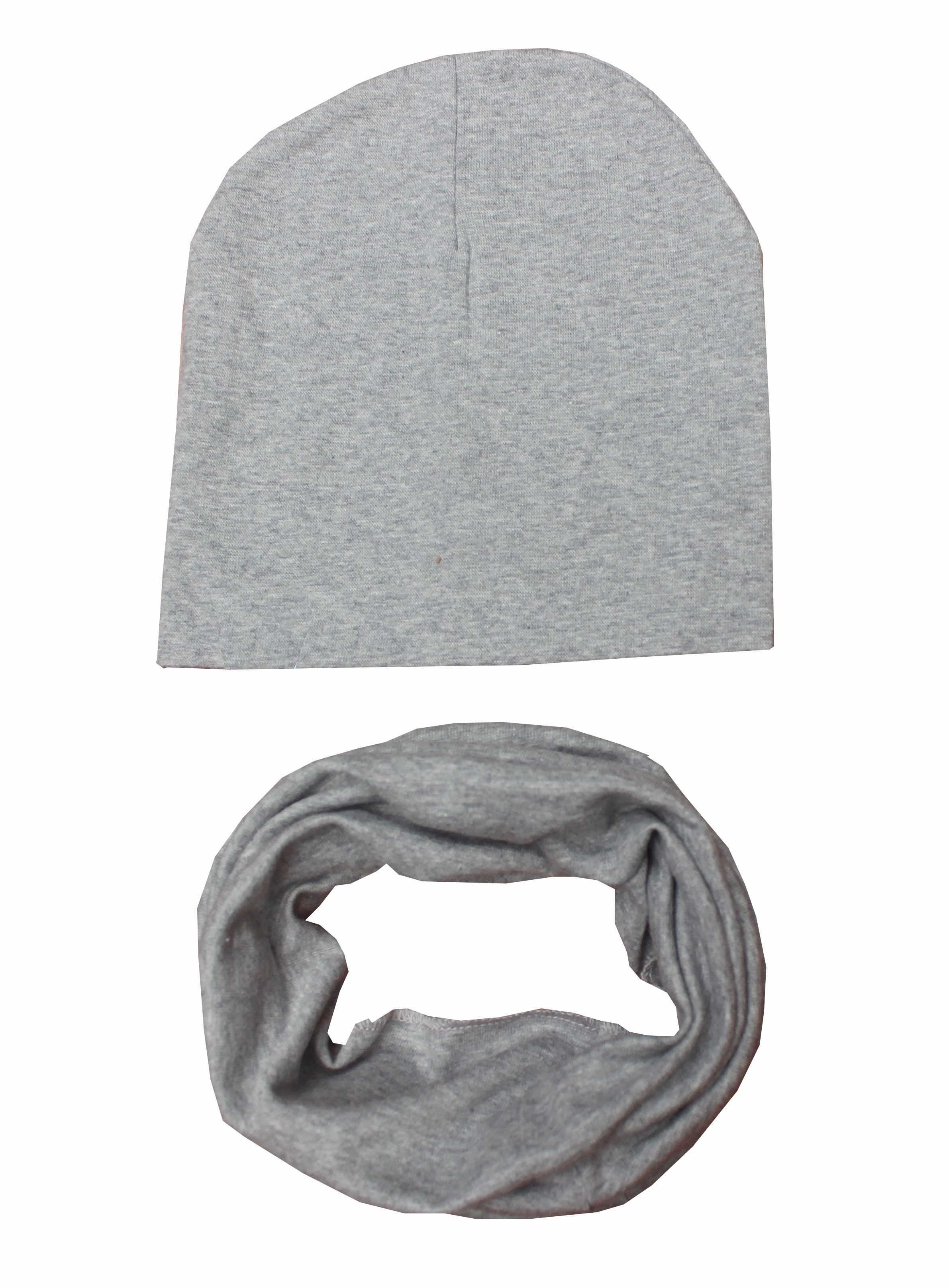 Bonnets et écharpes en coton tricotés pour bébés garçons et filles, ensemble pour nourrissons, tout-petits et enfants