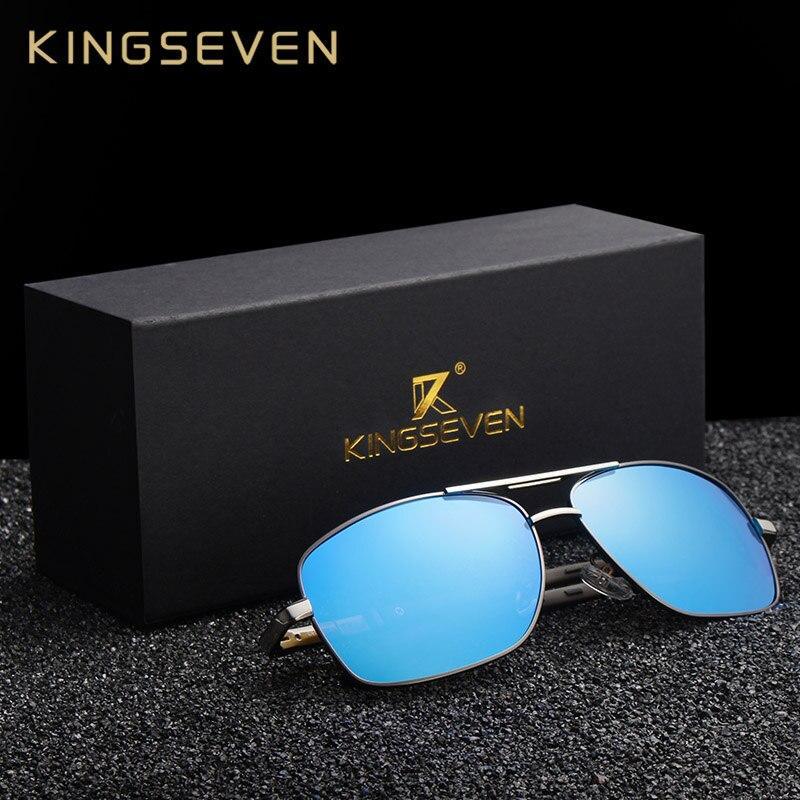 Lunettes de soleil pour hommes de marque, en aluminium et magnésium, verres polarisés miroir