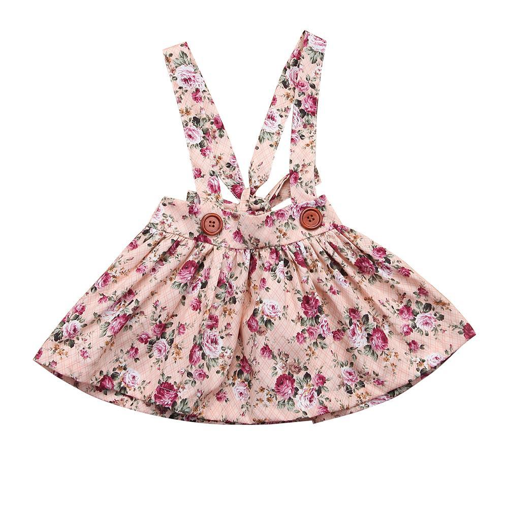 Robe Tutu à Bretelles de Soirée sans Manches à Imprimé Floral pour Filles, Vêtements d'Été Modernes et de Luxe pour Petites Filles et Bébés