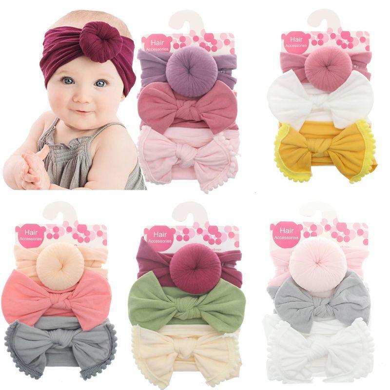 Bandeau en Nylon pour Bébé, Bandeaux à Nœud pour Bébés Mignons, Filles, Bandeau Turban pour Filles, Nœud pour Enfants