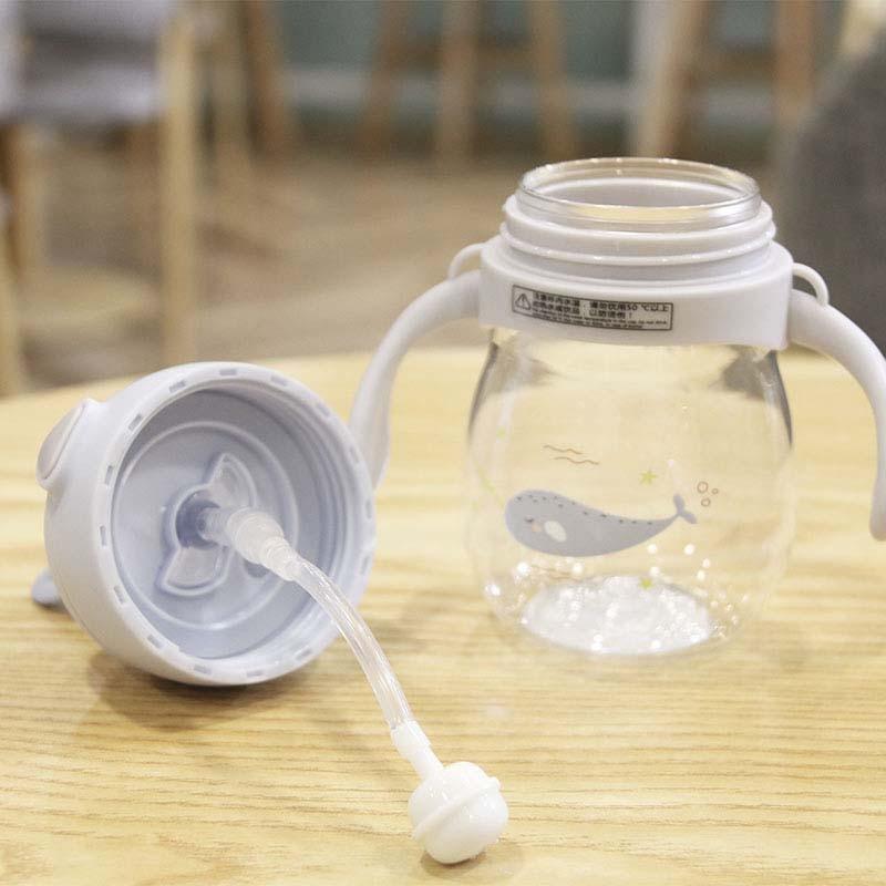Biberon anti-colique avec valve d'aération, col large, tétine naturelle, biberon pour bébés, pour le jus et l'eau des enfants