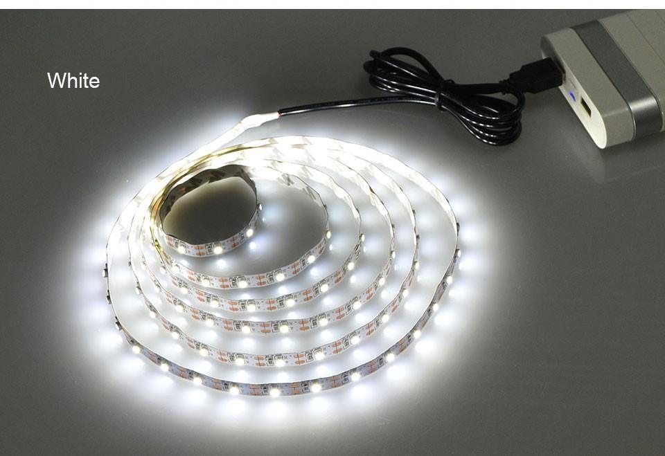Lampe LED USB STEVVEX avec ruban RVB flexible Rétroéclairage TV Lampe de lecture RVB Ampoule d'ambiance TV Ruban de décoration de bureau Guirlandes 1M 2M 3M 4M 5M