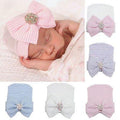 Bonnet nœud pour bébé et enfant, mignon, luxueux, moderne, à nœud confortable, pour nouveau-né, bébé, fille, nourrisson, tout-petit