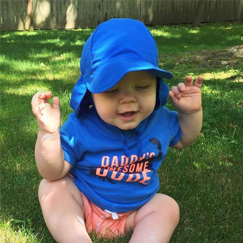 Bébé Réglable Soleil Voyage Plage Casquettes Chapeau D'été pour Garçons Filles Enfants Chapeau De Soleil Au Design Moderne