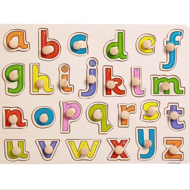 Table Éducative Précoce pour Enfants avec Formes de Légumes et Animaux, Jouet Puzzle en Bois à Saisir pour Bébé, Apprentissage de l'Alphabet et des Chiffres, Jouet en Bois Éducatif pour Enfant