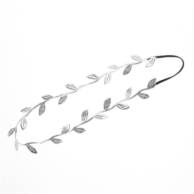 Bandeaux de luxe modernes en feuilles dorées et argentées, accessoires capillaires d'été, bijoux tendance pour mère et fille