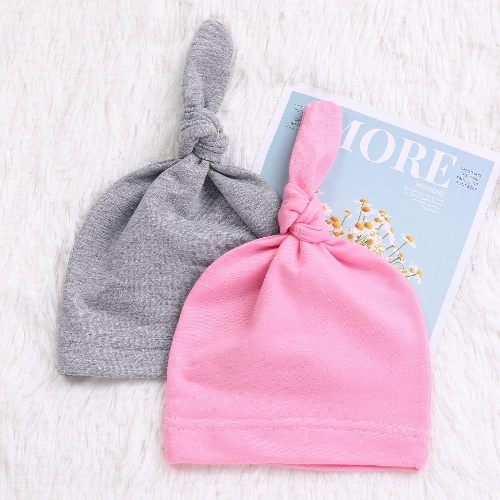 Ensemble Bébé 2 Bonnet Printemps Automne 100% Coton Nouveau-nés Enfants Bonnets Bébé Pour Filles et Garçons Bonnets de Nuit