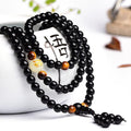 Bracelets perles fluorescentes noires élégantes de luxe modernes, faits à la main, magnifiques pour femmes ou hommes