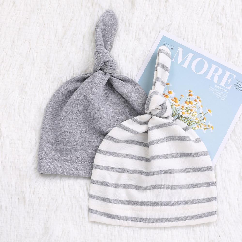 Ensemble Bébé 2 Bonnet Printemps Automne 100% Coton Nouveau-nés Enfants Bonnets Bébé Pour Filles et Garçons Bonnets de Nuit