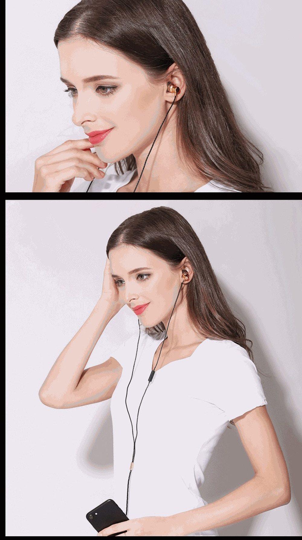 Écouteurs intra-auriculaires STEVVEX pour téléphone, stéréo, basse, casque filaire en métal, écouteurs HiFi avec micro pour téléphones portables