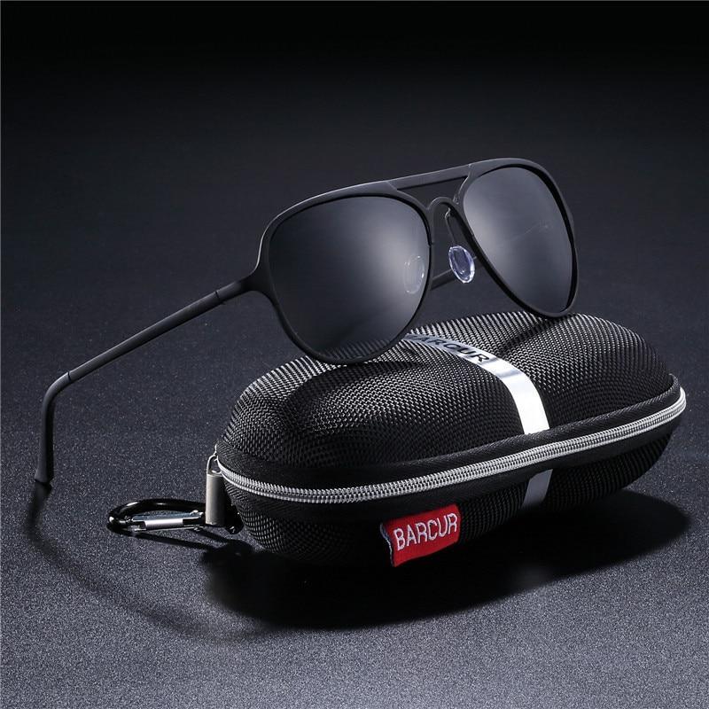 Lunettes de soleil pilote ultralégères en aluminium pour hommes, polarisées, pour la conduite, lunettes de soleil pour hommes, lunaires de sport pour femmes et hommes, avec protection UV400