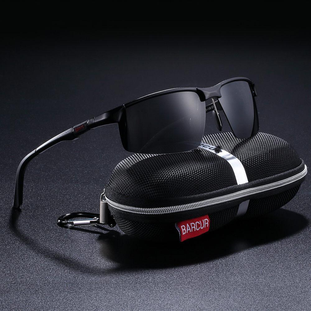 Nouvelles Lunettes de soleil de sport en aluminium Hommes Polarisées Marque de lunettes de soleil sport pour femmes et hommes avec protection UV400