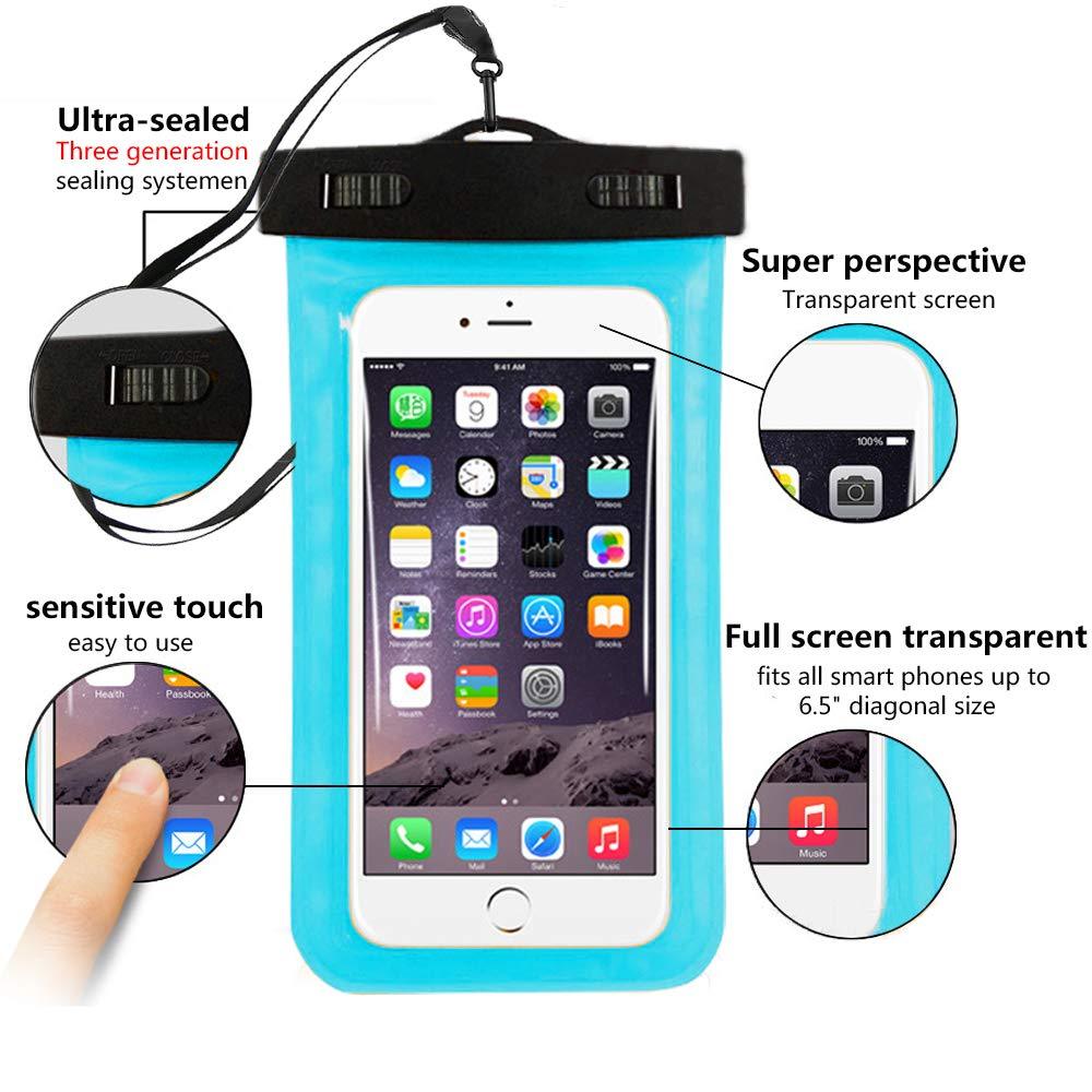 Étui universel étanche pour téléphones portables, sac portable de natation, étui sec pour iPhone de moins de 6,5 pouces, grand sac étanche pour téléphone, étui étanche pour iPhone