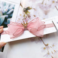 Bandeau Élastique de Luxe pour Bébés Filles, Fait Main, Moderne, avec Perles, Nœud et Couronne en Dentelle