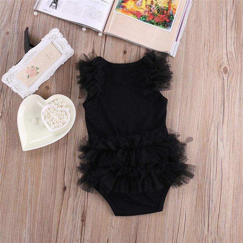 Combinaisons bébé fille sans manches Vêtements bébé d'été Tenue nouveau-né barboteuse pour filles