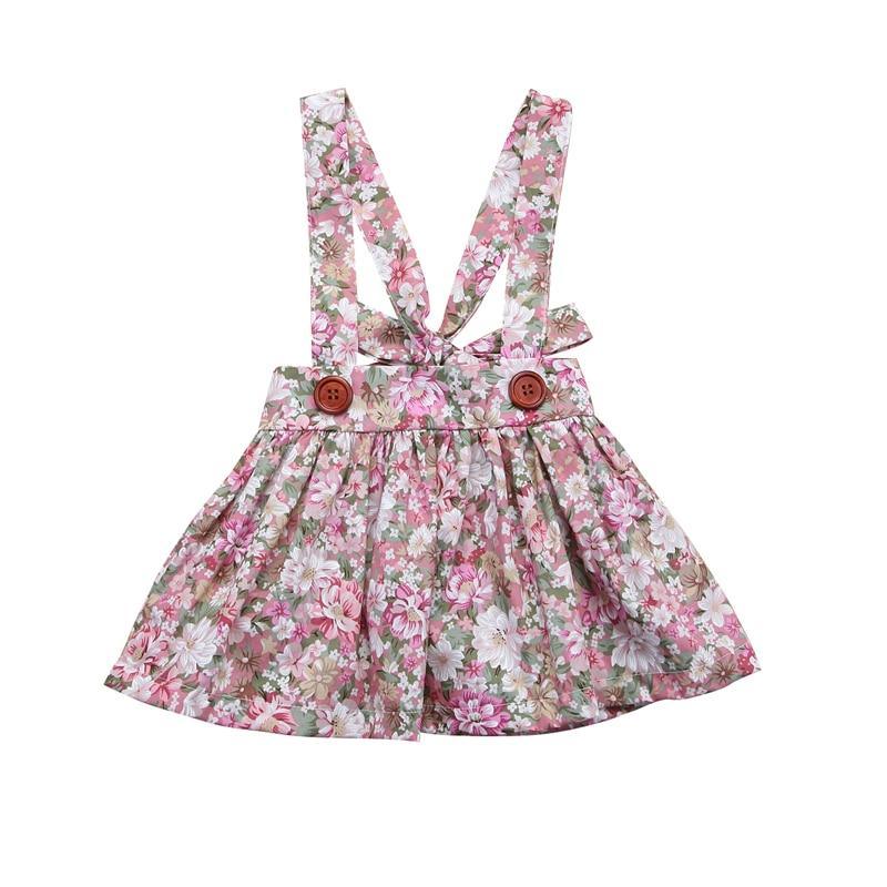 Robe Tutu à Bretelles de Soirée sans Manches à Imprimé Floral pour Filles, Vêtements d'Été Modernes et de Luxe pour Petites Filles et Bébés