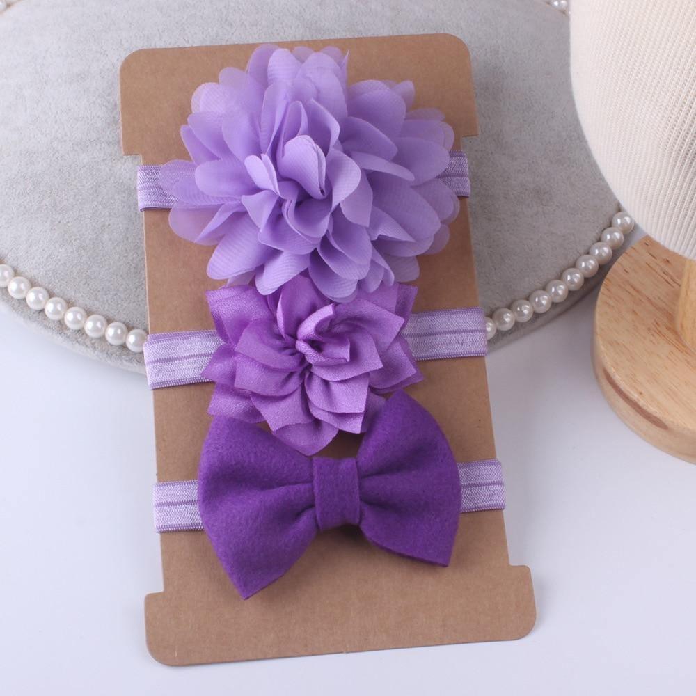 Lot de Nœuds Bébé Fille, Accessoires Cheveux, Fleur en Chiffon, Bandeau, Nœud Papillon pour Fête, Robe de Princesse, Décoration pour Filles, Bébés et Enfants