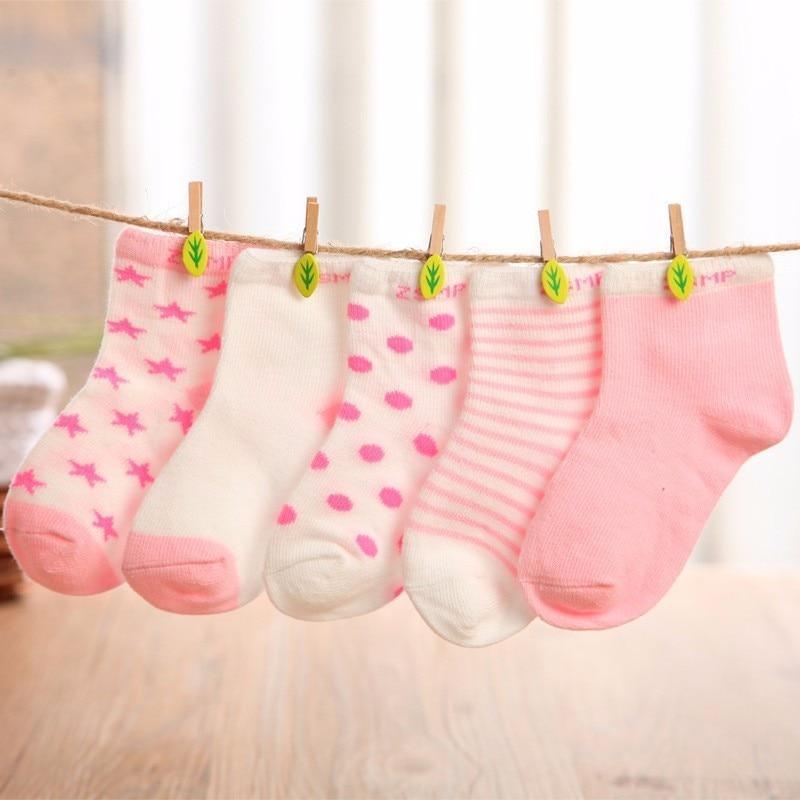 5 paires de chaussettes fines en coton maille colorées pour nouveau-nés filles et garçons, chaussettes douces pour tout-petits