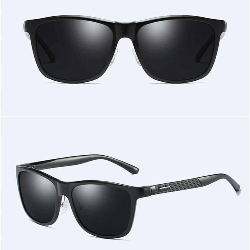 Lunettes de soleil de luxe en aluminium polarisées pour hommes et femmes avec protection UV400