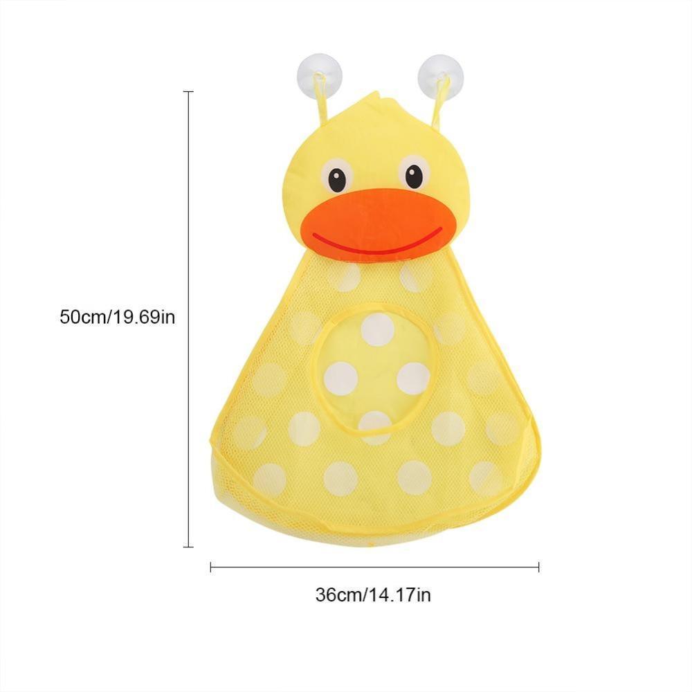 Baby Shower Baignoire Jouets Petit Canard Petite Grenouille Bébé Enfants Jouet Rangement en Maille avec Fortes Ventouses Sac à Jouets Filet Organisateur de Salle de Bain