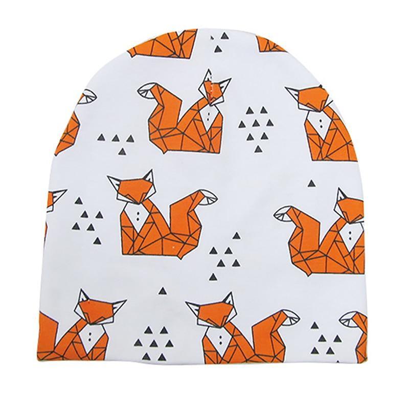 Nouveau Bonnet Bébé Coton Imprimé Dessin Animé Chapeau Nouveau-né Élastique pour Tout-petits Enfants Filles et Garçons