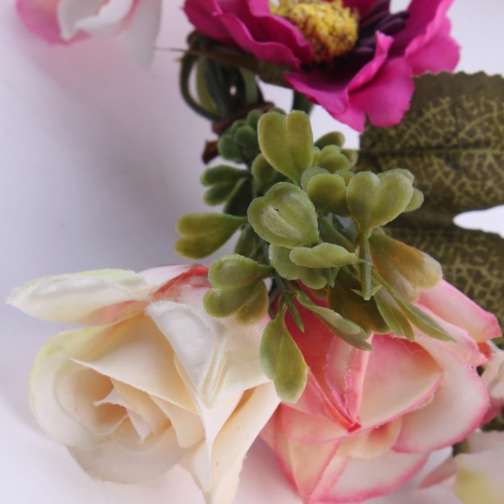 Couronne florale de luxe moderne pour nouveau-né, bandeau assorti mère-enfant, accessoires pour cheveux, bandeau floral mère-fille