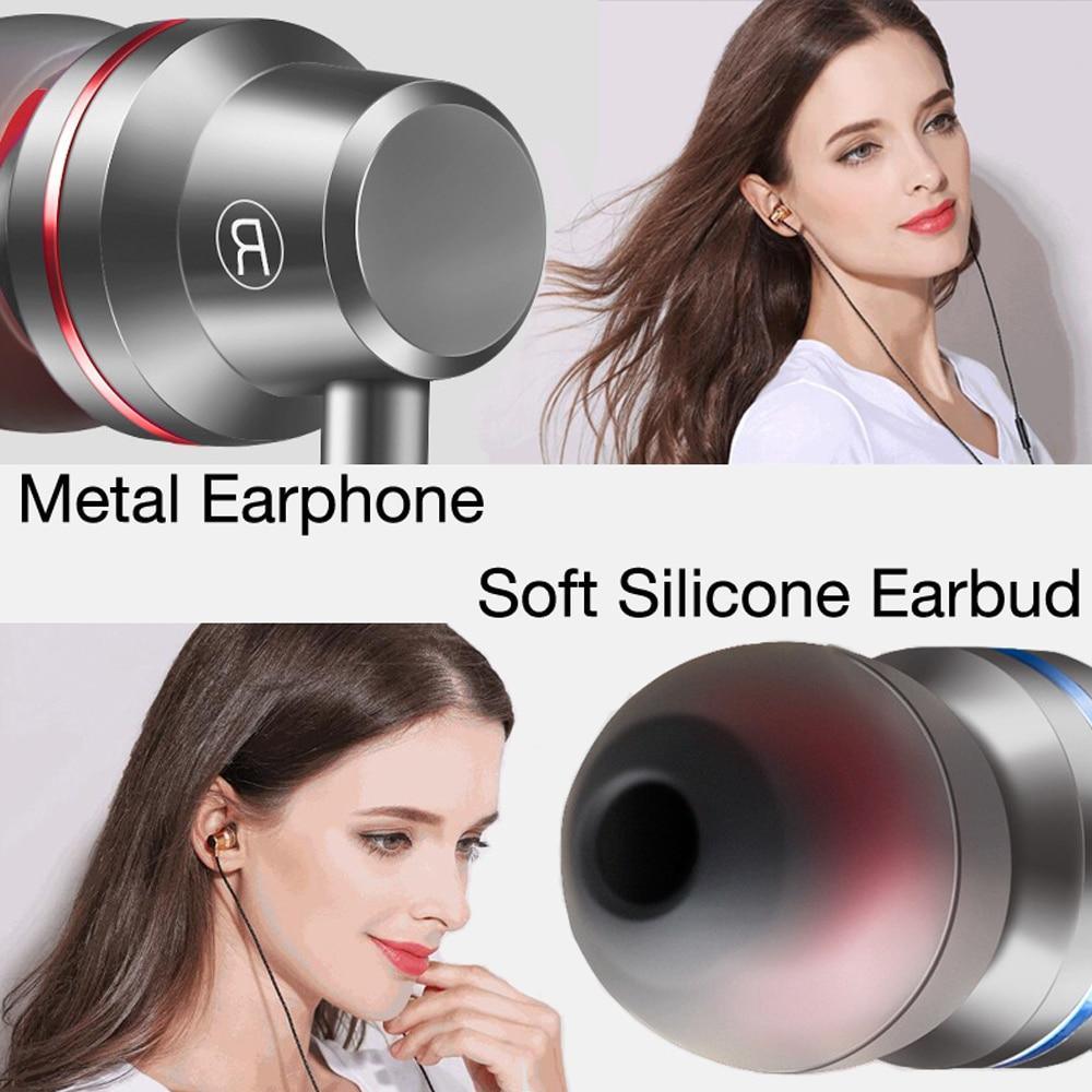 Écouteurs intra-auriculaires STEVVEX pour téléphone, stéréo, basse, casque filaire en métal, écouteurs HiFi avec micro pour téléphones portables