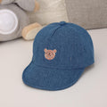 Chapeau de soleil de luxe d'été pour nouveau-né, béret en coton, chapeau de dessin animé à rayures d'ours, casquette de baseball Snapback, chapeaux pour bébés filles et garçons