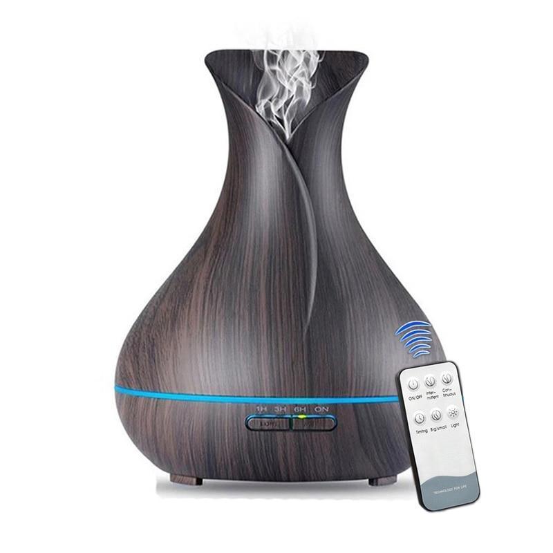 Diffuseur d'huiles essentielles 500ML sans eau, arrêt automatique, humidificateur d'aromathérapie ultrasonique sept couleurs avec modèle de brume réglable, diffuseur pour chambre à coucher, salle de bain, maison, bureau, spa, yoga