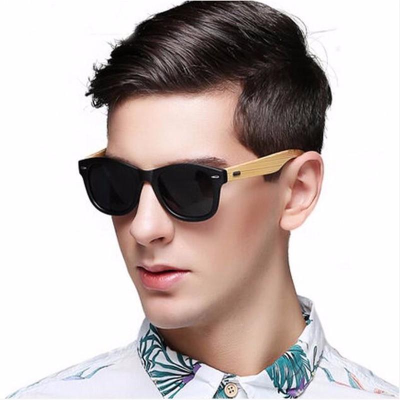 Lunettes de soleil rétro et classiques faites à la main en bois de bambou pour homme et femme, unisexe, polarisées