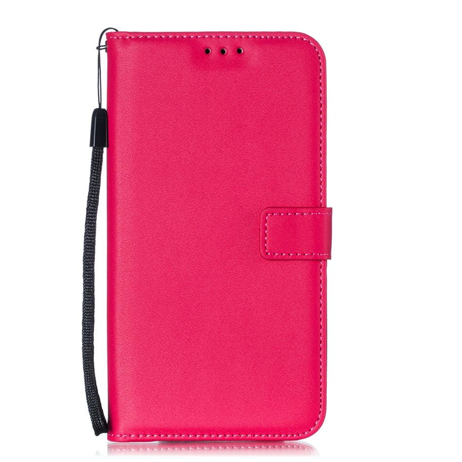 Étui Portefeuille en Cuir Couleur Unie pour iPhone 14 XS MAX 11 Pro 12 mini 13 Housse à Rabat Fente pour Cartes Étui de Téléphone Portable Portefeuille Étui de Téléphone Portable Housse à Rabat en Cuir Portefeuille Étui Protecteur Coloré