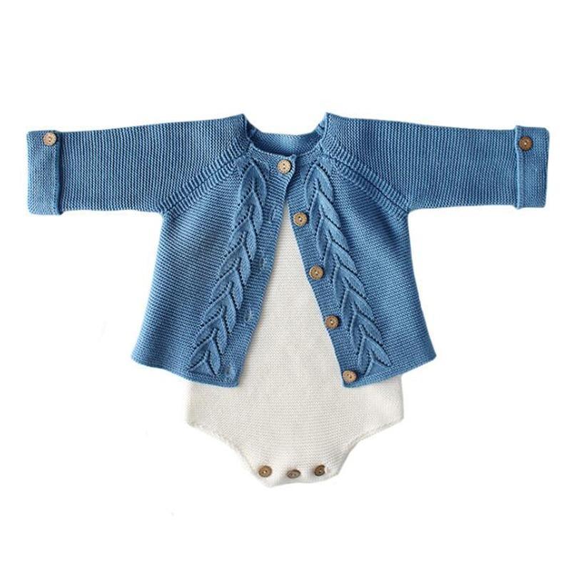Vêtements modernes en coton pour bébé fille - Cardigan avec pull et manteau pour bébés garçons et filles - Combinaison d'hiver