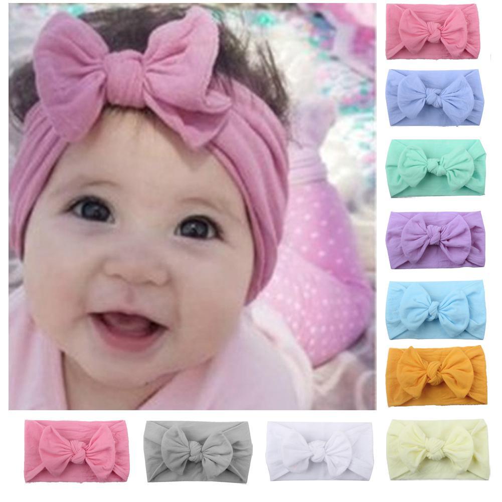 Bandeau pour bébé fille avec nœud en forme de lapin, turban, accessoires pour cheveux
