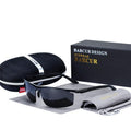 Lunettes de Soleil Polarisées de Luxe Élégantes de Sport pour Hommes Lunettes de Conduite de Nuit pour Hommes avec Protection UV400