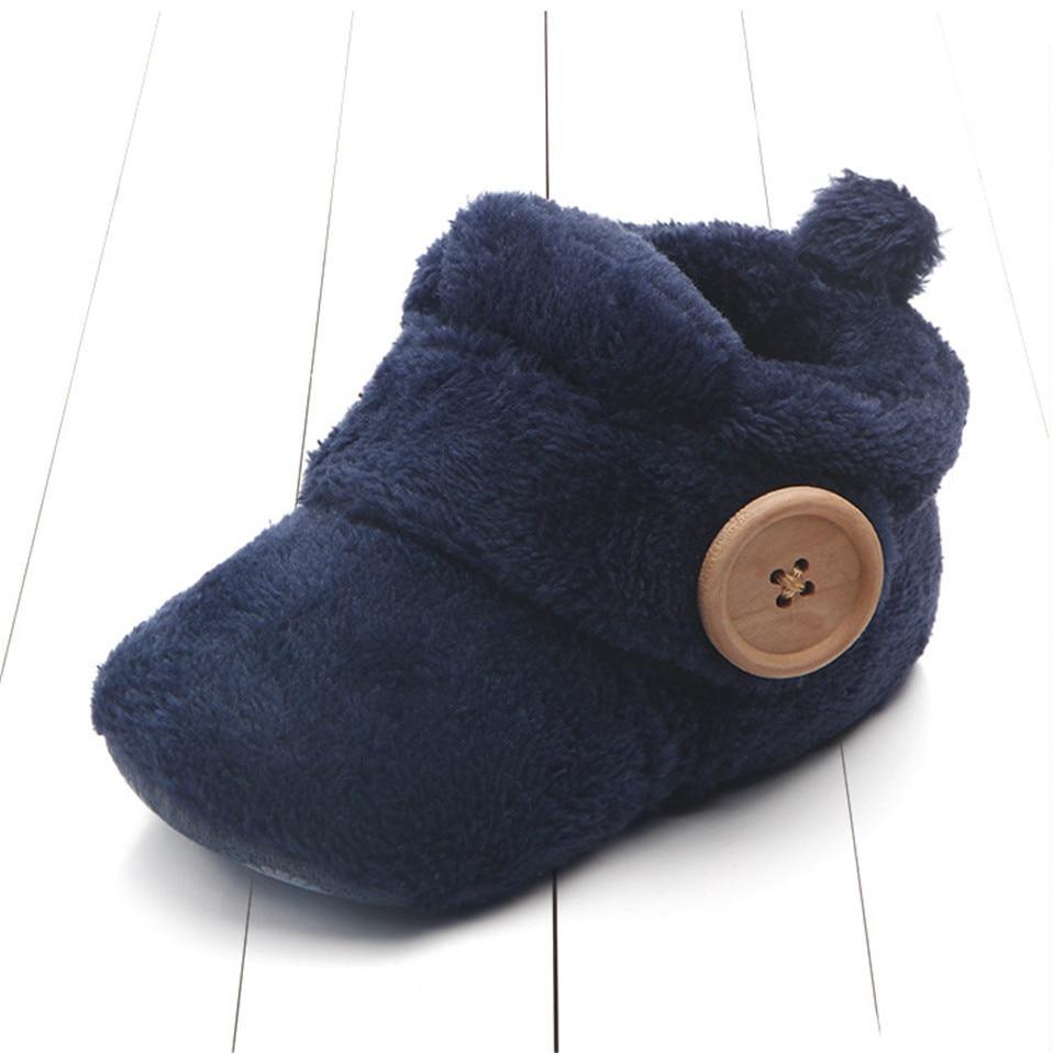 Chaussures de premier pas pour bébé, chaussons souples, chaussures mignonnes, chaussures d'hiver antidérapantes, chaussures chaudes d'automne confortables pour bébé