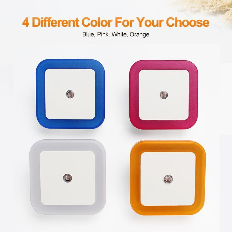 STEVVEX Veilleuse LED Mini Lampe à Capteur de Lumière Prise EU US Veilleuse pour Enfants Chambre Salon Éclairage